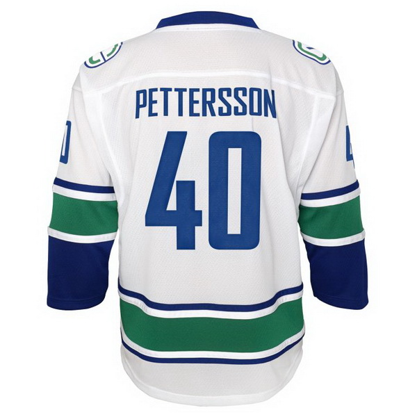 Elias Pettersson Away #40 White Men's Hockey Jersey