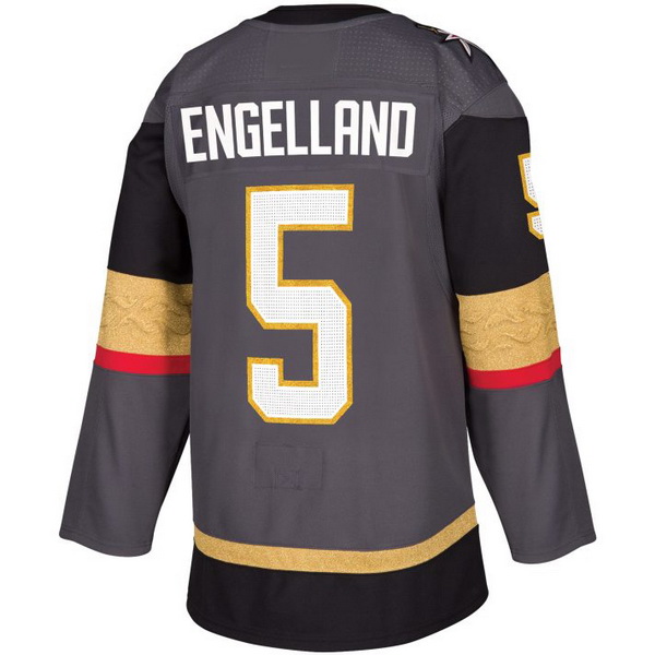 Deryk Engelland Alternate #5 Gray Men's Hockey Jersey