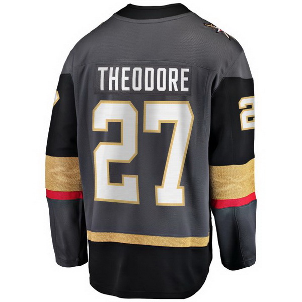 Shea Theodore Alternate #27 Gray Men's Hockey Jersey