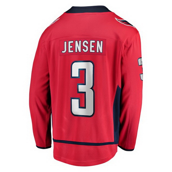 Nick Jensen Home #3 Red Men's Hockey Jersey