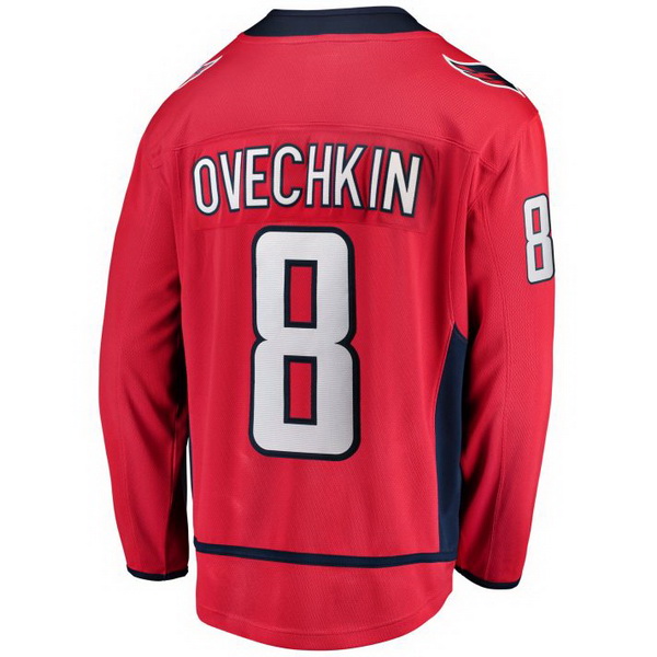 Alexander Ovechkin Home #8 Red Men's Hockey Jersey