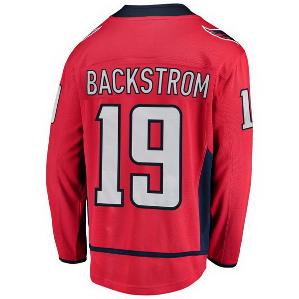 Nicklas Backstrom Home #19 Red Men's Hockey Jersey