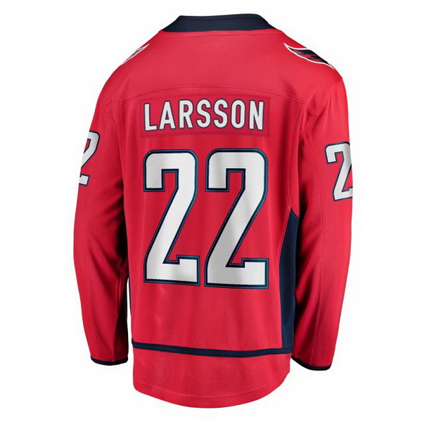 Johan Larsson Home #22 Red Men's Hockey Jersey