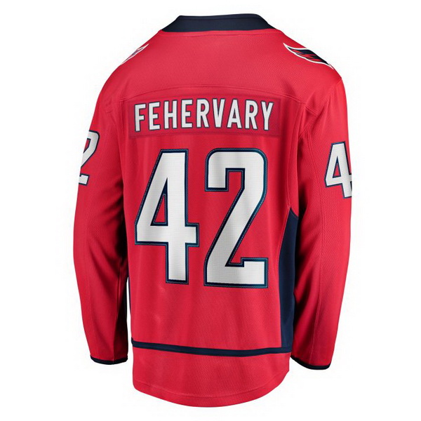 Martin Fehervary Home #42 Red Men's Hockey Jersey