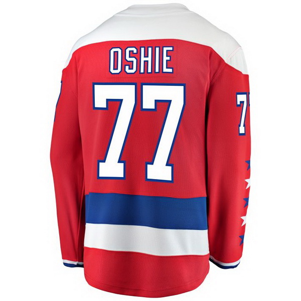 TJ Oshie Alternate #77 Red Men's Hockey Jersey