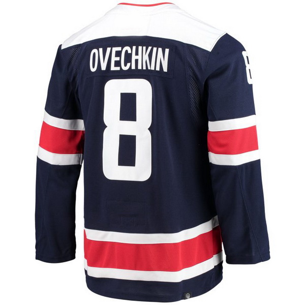 Alexander Ovechkin Alternate #8 Navy Men's 2020/21 Hockey Jersey