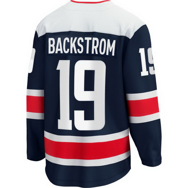 Nicklas Backstrom Alternate #19 Navy Men's 2020/21 Hockey Jersey