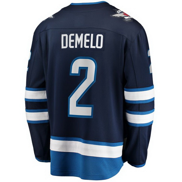 Dylan Demelo Home #2 Navy Blue Men's Hockey Jersey