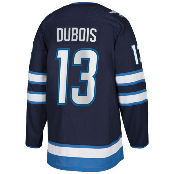 Pierre-Luc Dubois Home #13 Navy Blue Men's Hockey Jersey