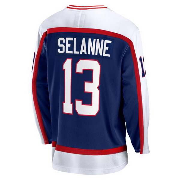 Teemu Selanne #13 Navy Men's Vintage Hockey Jersey