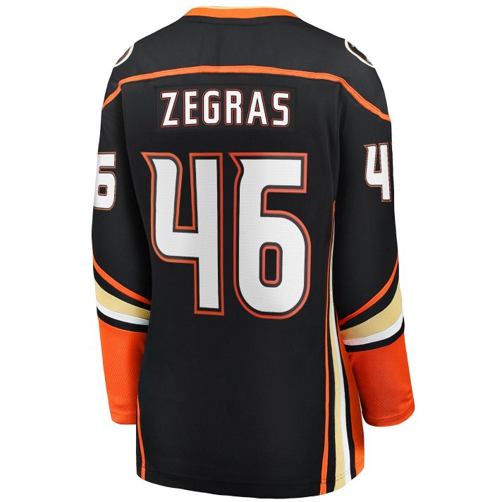 Trevor Zegras Home #46 Black Women's Hockey Jersey