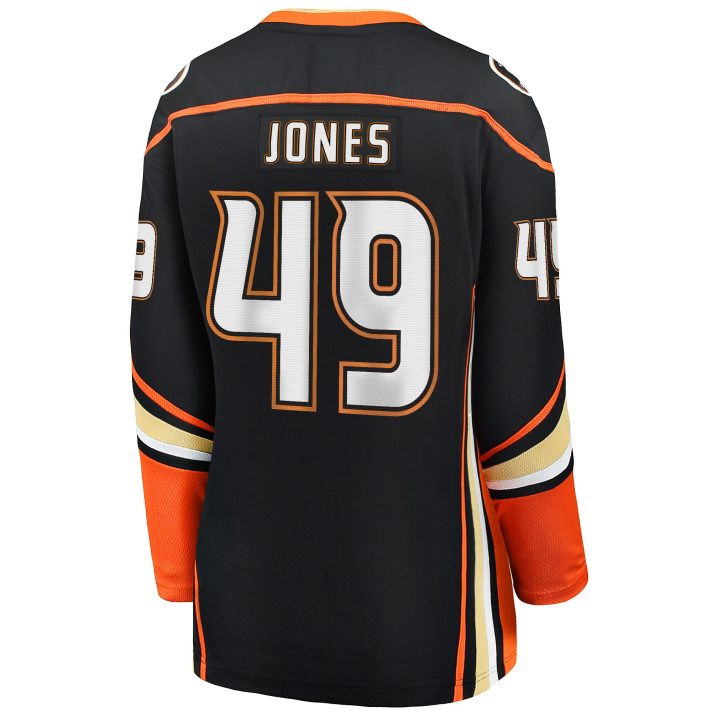 Max Jones Home #49 Black Women's Hockey Jersey