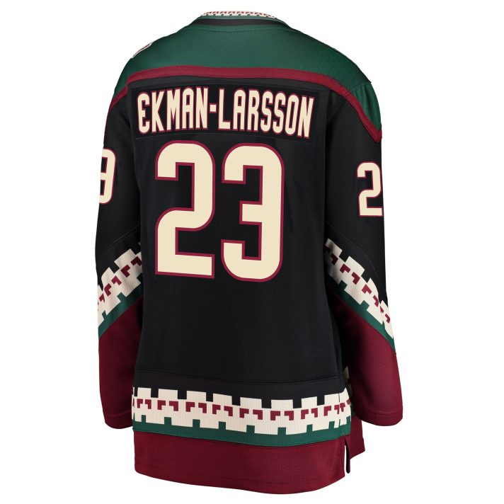 Oliver Ekman-Larsson Home #23 Black Women's Hockey Jersey