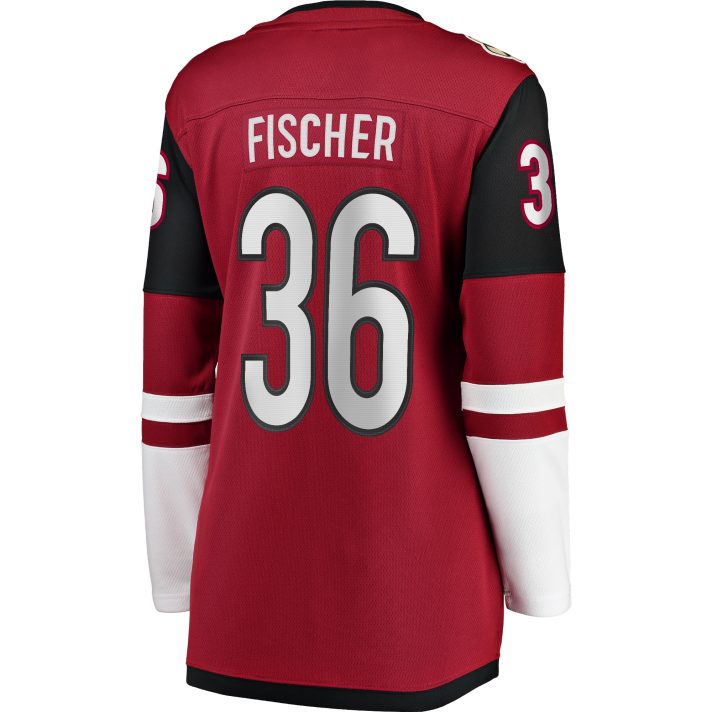 Christian Fischer Home #36 Red Women's Hockey Jersey