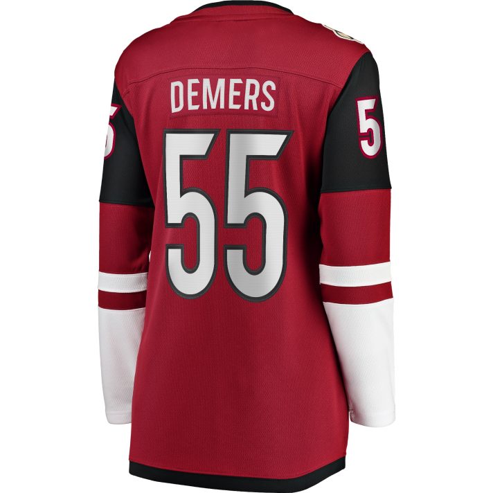 Jason Demers Home #55 Red Women's Hockey Jersey