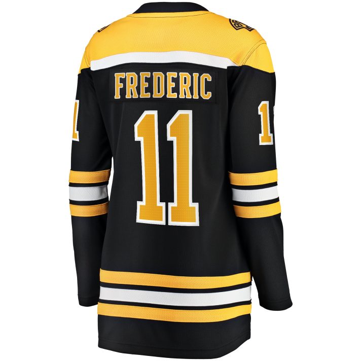 Trent Frederic Home #11 Black Women's Hockey Jersey