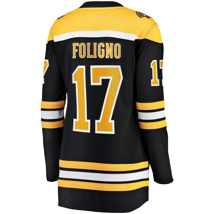 Nick Foligno Home #17 Black Women's Hockey Jersey