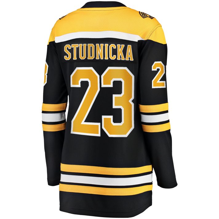 Jack Studnicka Home #23 Black Women's Hockey Jersey