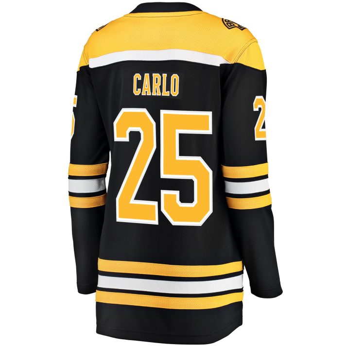 Brandon Carlo Home #25 Black Women's Hockey Jersey