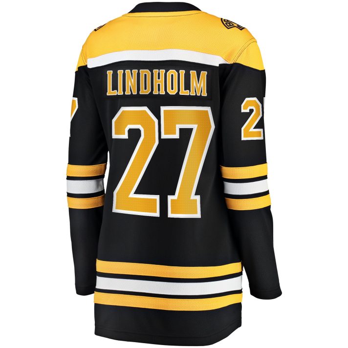 Hampus Lindholm Home #27 Black Women's Hockey Jersey