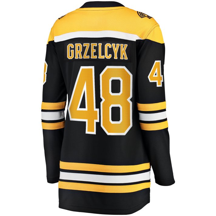 Matt Grzelcyk Home #48 Black Women's Hockey Jersey