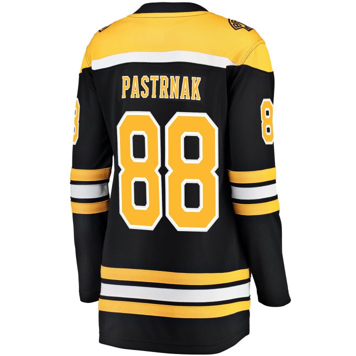 David Pastrnak Home #88 Black Women's Hockey Jersey