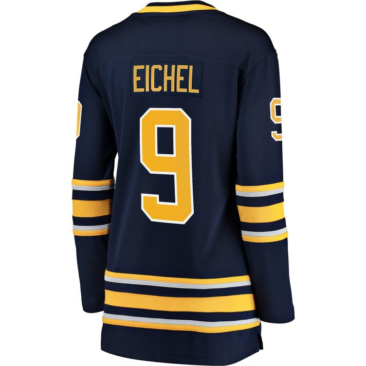 Jack Eichel Home #9 Navy Women's Hockey Jersey