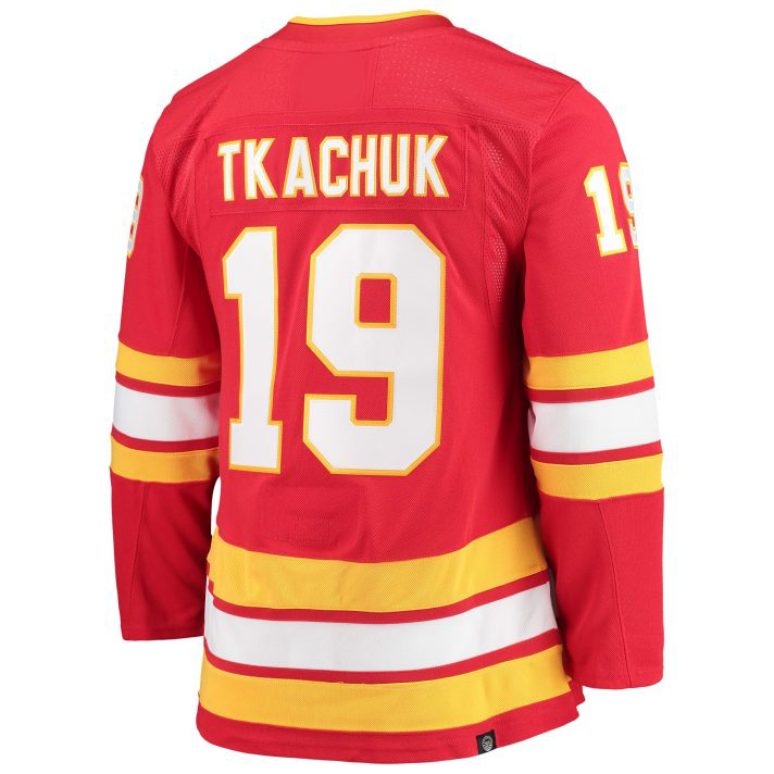 Matthew Tkachuk #19 Red Home Women's Hockey Jersey