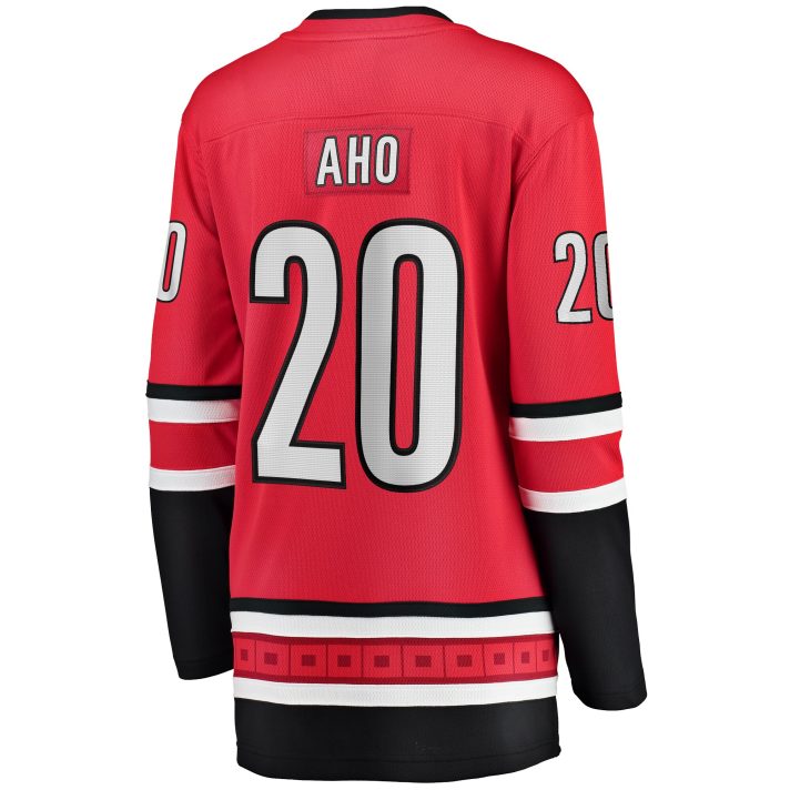 Sebastian Aho Home #20 Red Women's Hockey Jersey