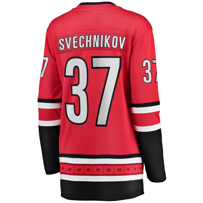 Andrei Svechnikov Home #37 Red Women's Hockey Jersey