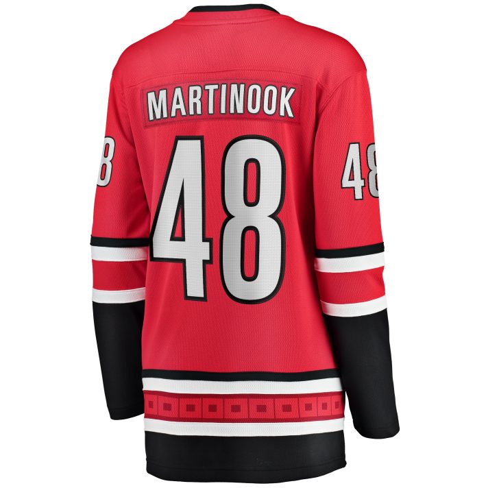 Jordan Martinook Home #48 Red Women's Hockey Jersey