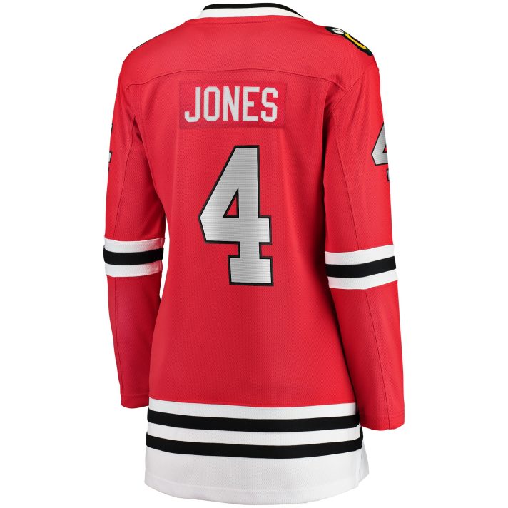 Seth Jones Home #4 Red Women's Hockey Jersey