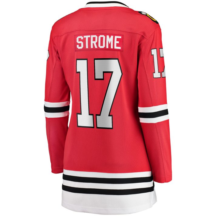 Dylan Strome #17 Red Home Women's Hockey Jersey