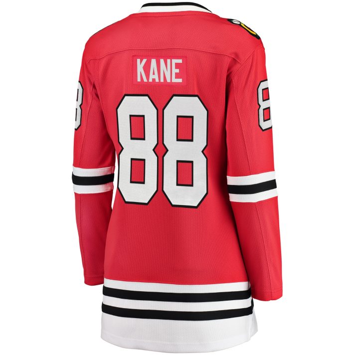 Patrick Kane Home #88 Red Women's Hockey Jersey