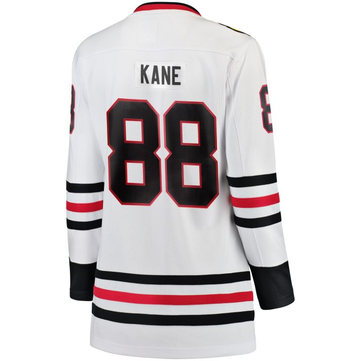 Patrick Kane Away #88 White Women's Hockey Jersey