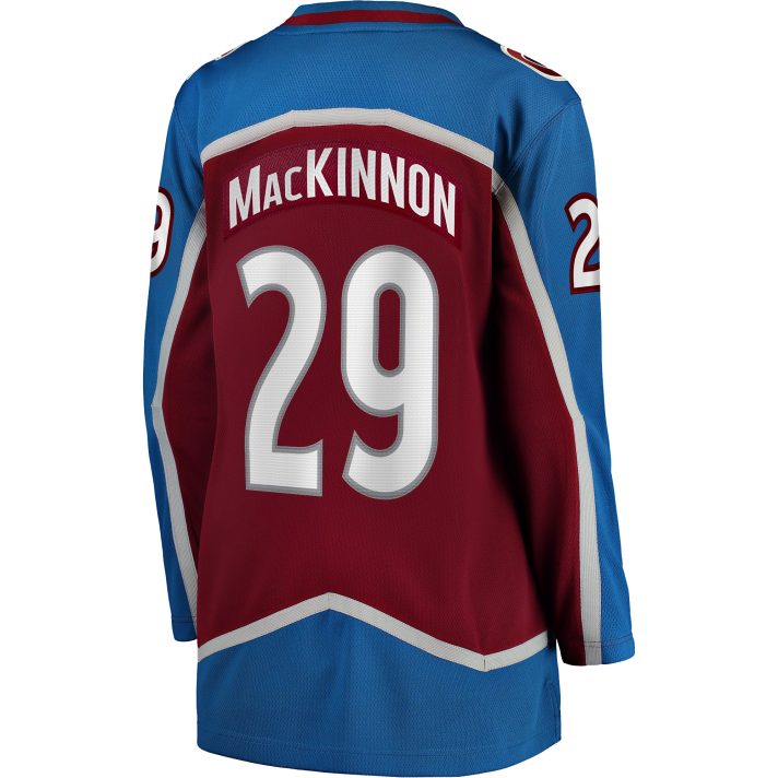 Nathan Mackinnon Home #29 Burgundy Women's Hockey Jersey