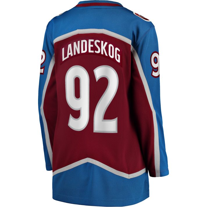 Gabriel Landeskog Home #92 Burgundy Women's Hockey Jersey