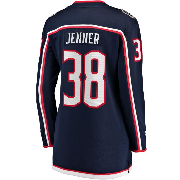 Boone Jenner Home #38 Navy Women's Hockey Jersey