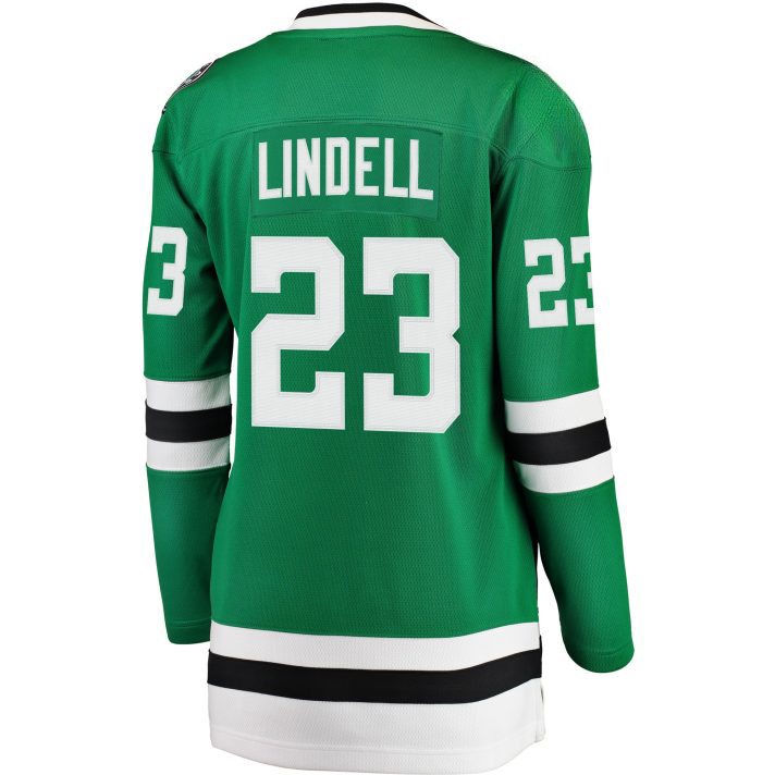 Esa Lindell Home #23 Green Women's Hockey Jersey