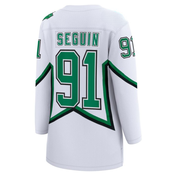 Tyler Seguin Away #91 White Women's Hockey Jersey