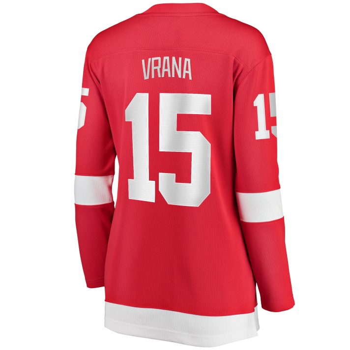 Jakub Vrana Home #15 Red Women's Hockey Jersey