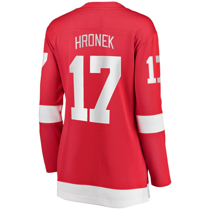 Filip Hronek Home #17 Red Women's Hockey Jersey