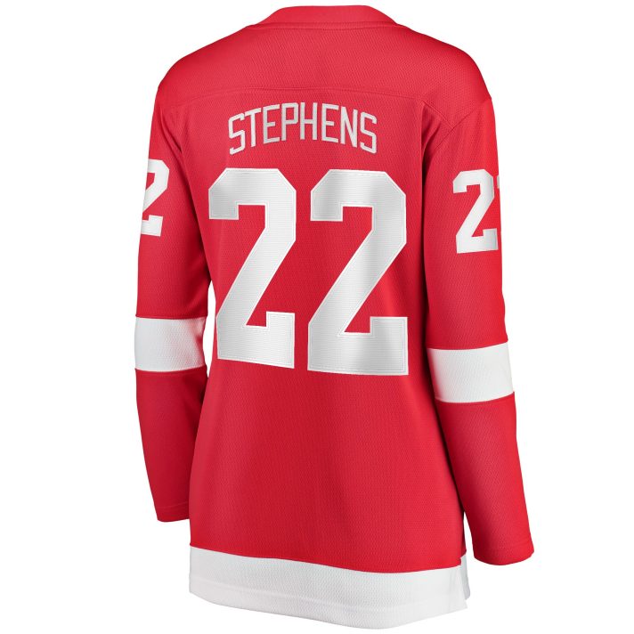 Mitchell Stephens Home #22 Red Women's Hockey Jersey