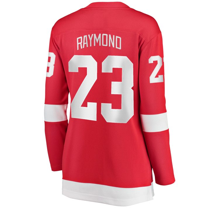 Lucas Raymond Home #23 Red Women's Hockey Jersey