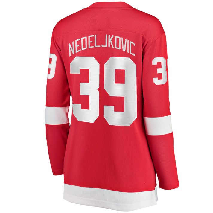 Alex Nedeljkovic Home #39 Red Women's Hockey Jersey