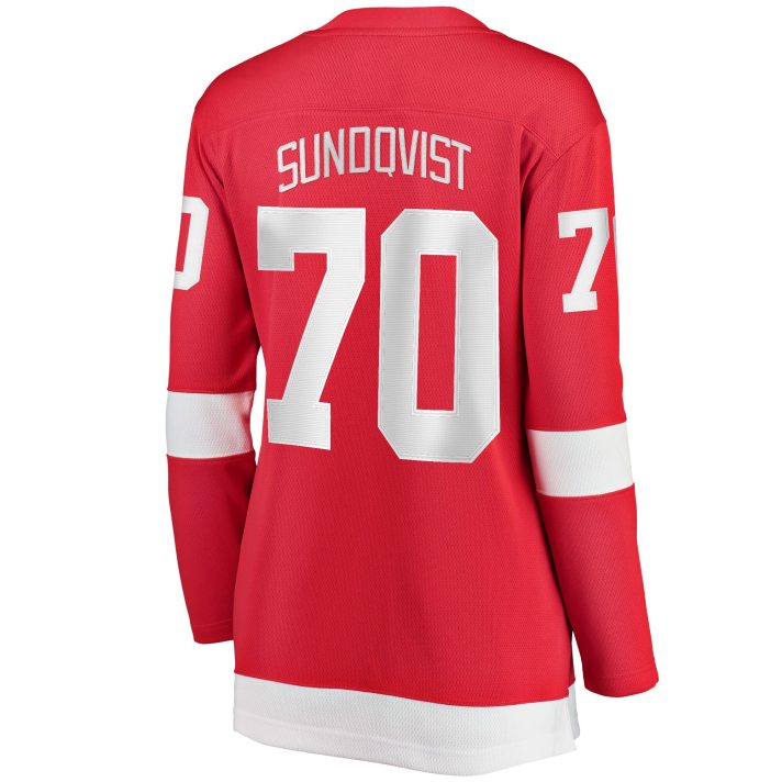 Oskar Sundqvist Home #70 Red Women's Hockey Jersey