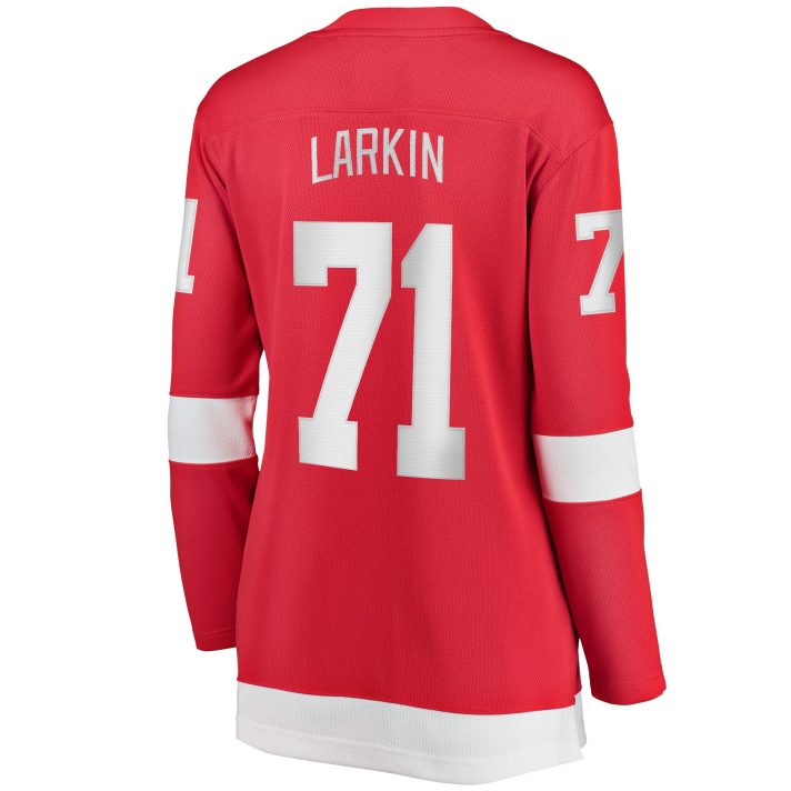 Dylan Larkin Home #71 Red Women's Hockey Jersey