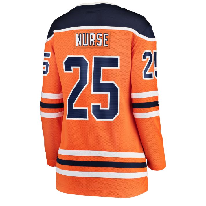 Darnell Nurse Home #25 Orange Women's Hockey Jersey