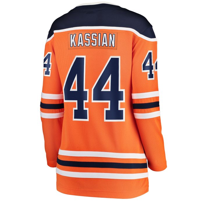 Zack Kassian Home #44 Orange Women's Hockey Jersey