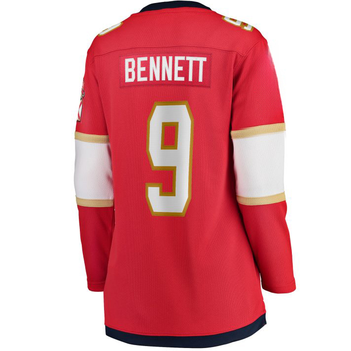 Sam Bennett Home #9 Red Women's Hockey Jersey